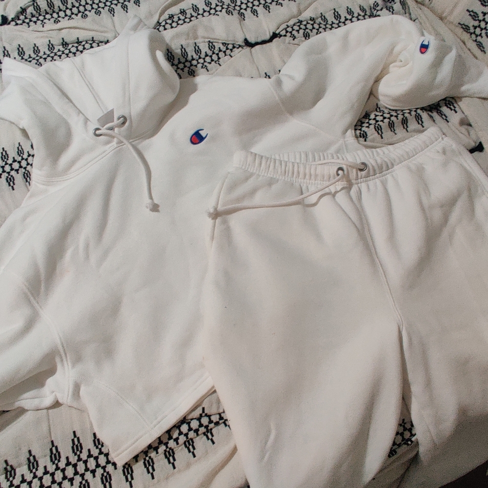Champion crop top super soft sweat outfit